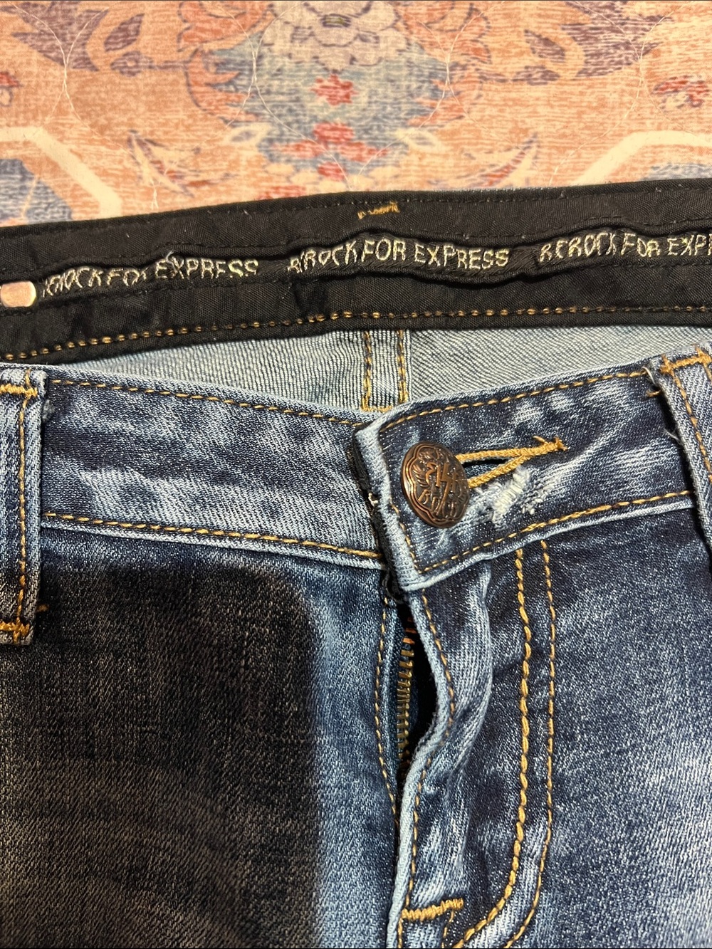 EXPRESS REROCK VINTAGE SZ 8 - Picture 2 of 8